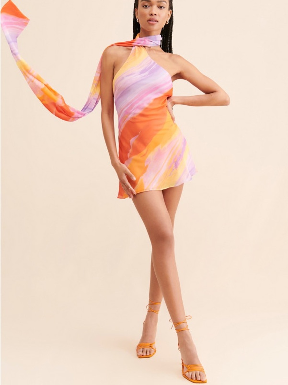 FOR LOVE & LEMONS Sunny Mini Dress in Multi